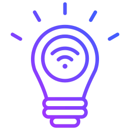 Lightbulb icon representing modern cabinet painting colors and glow.